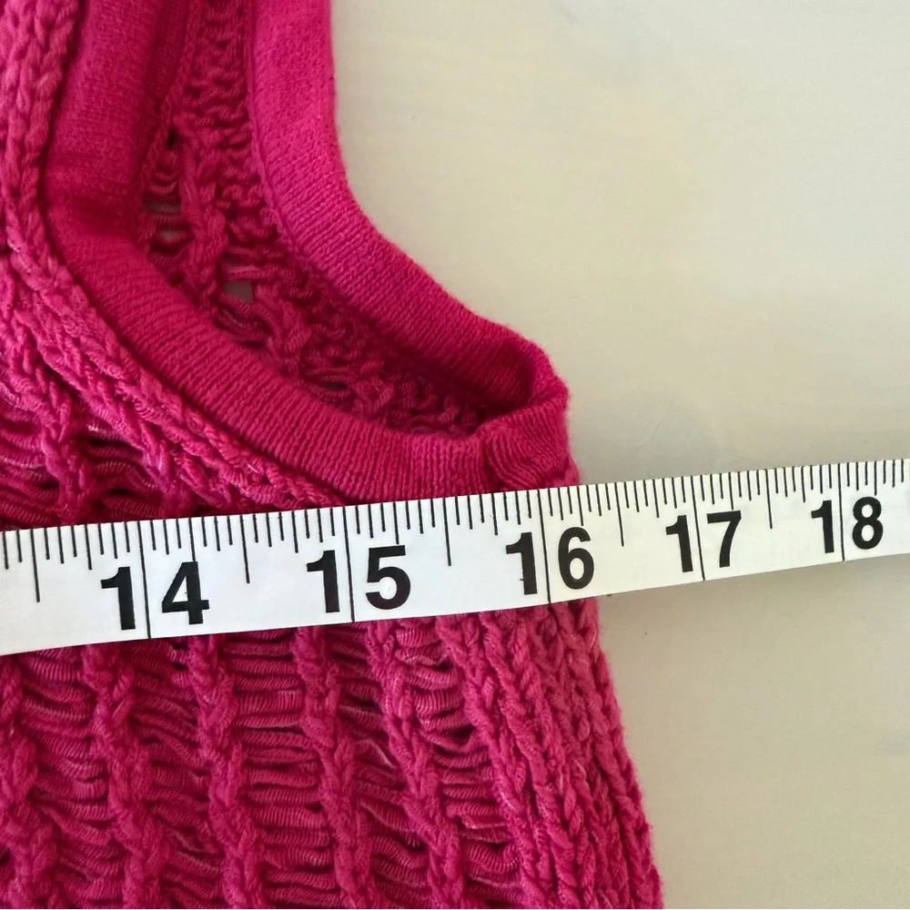 Free People 2 piece Crop Tank and Midi Skirt Sweater set Pink Size XL NWOT - Picture 6 of 12